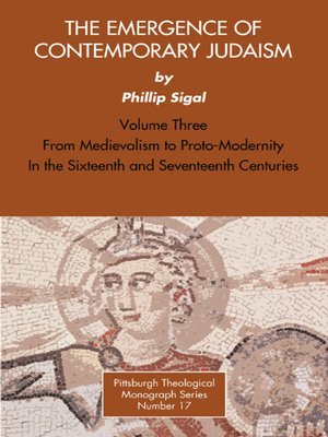 cover image of The Emergence of Contemporary Judaism, Volume 3